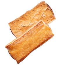 Saucijzenbroodje of vegan saucijzenbroodje